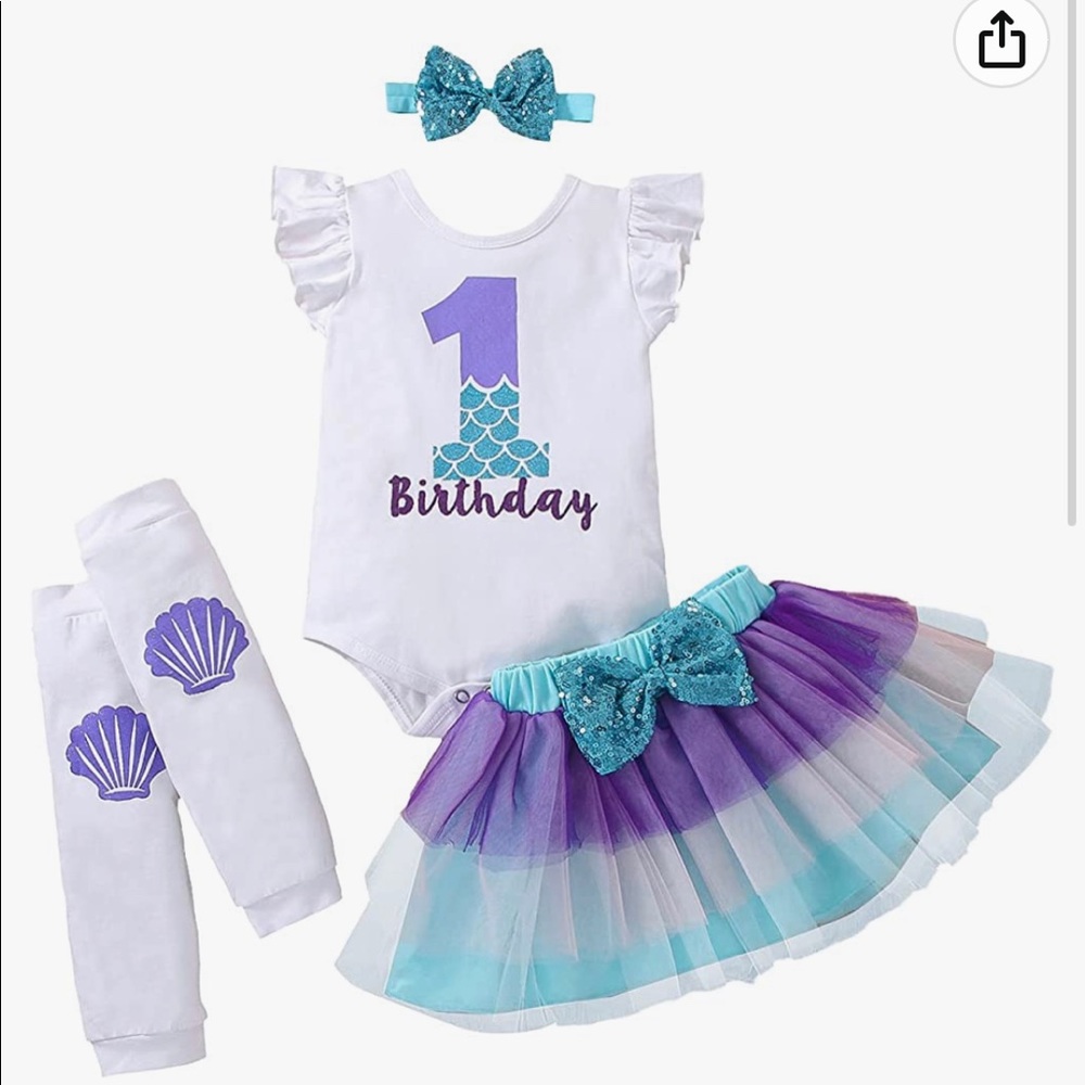First Birthday Mermaid Outfit